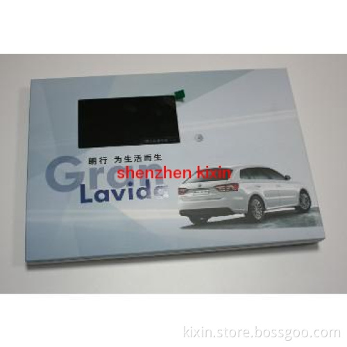 2013 most fashional 4.3inch digital video brochure